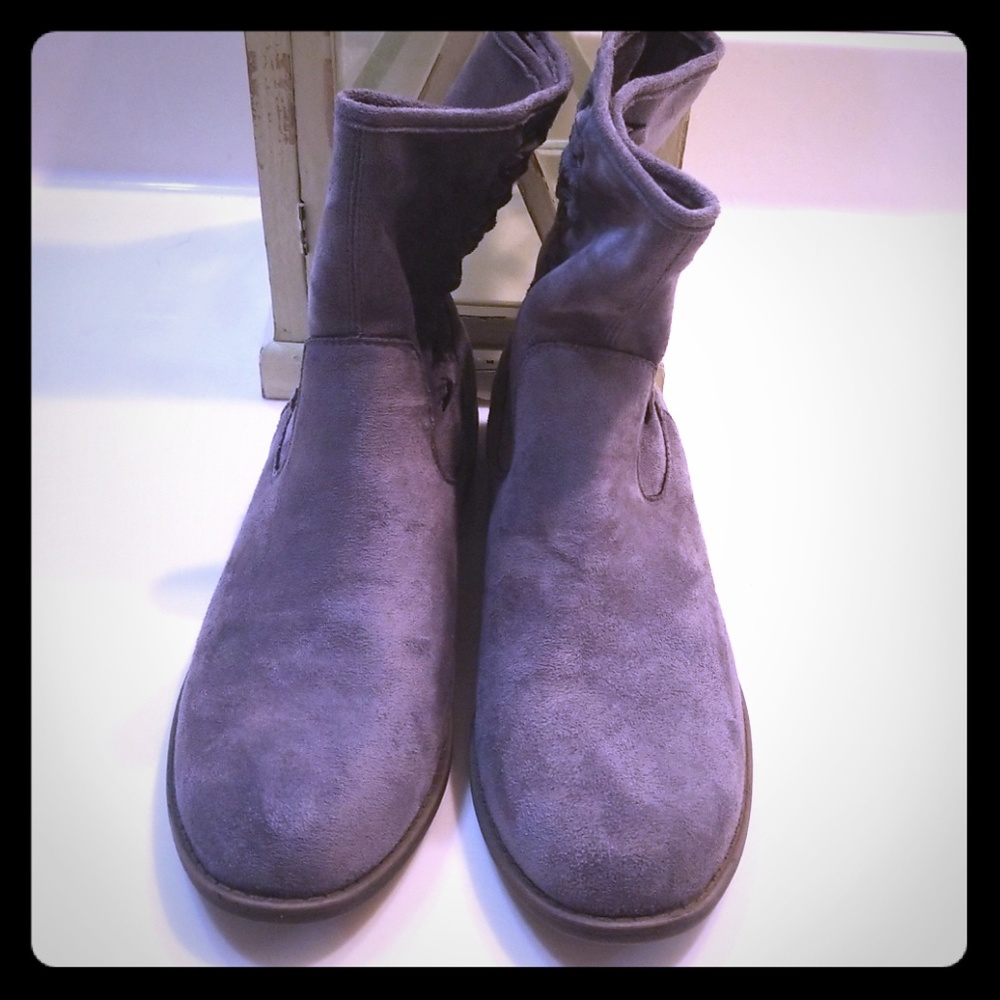 Gray Dolce by Mojo Moxy Ankle Booties, never used.
